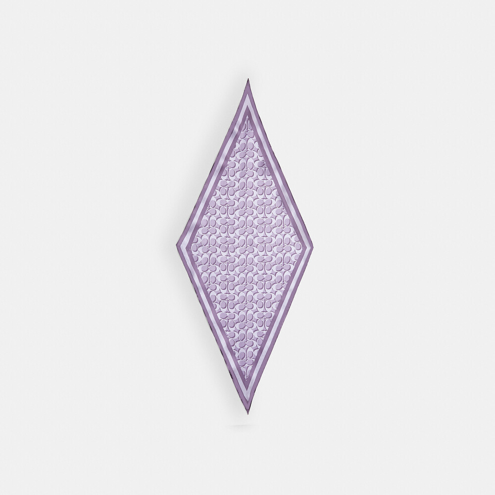 Coach Signature Silk Diamond Scarf